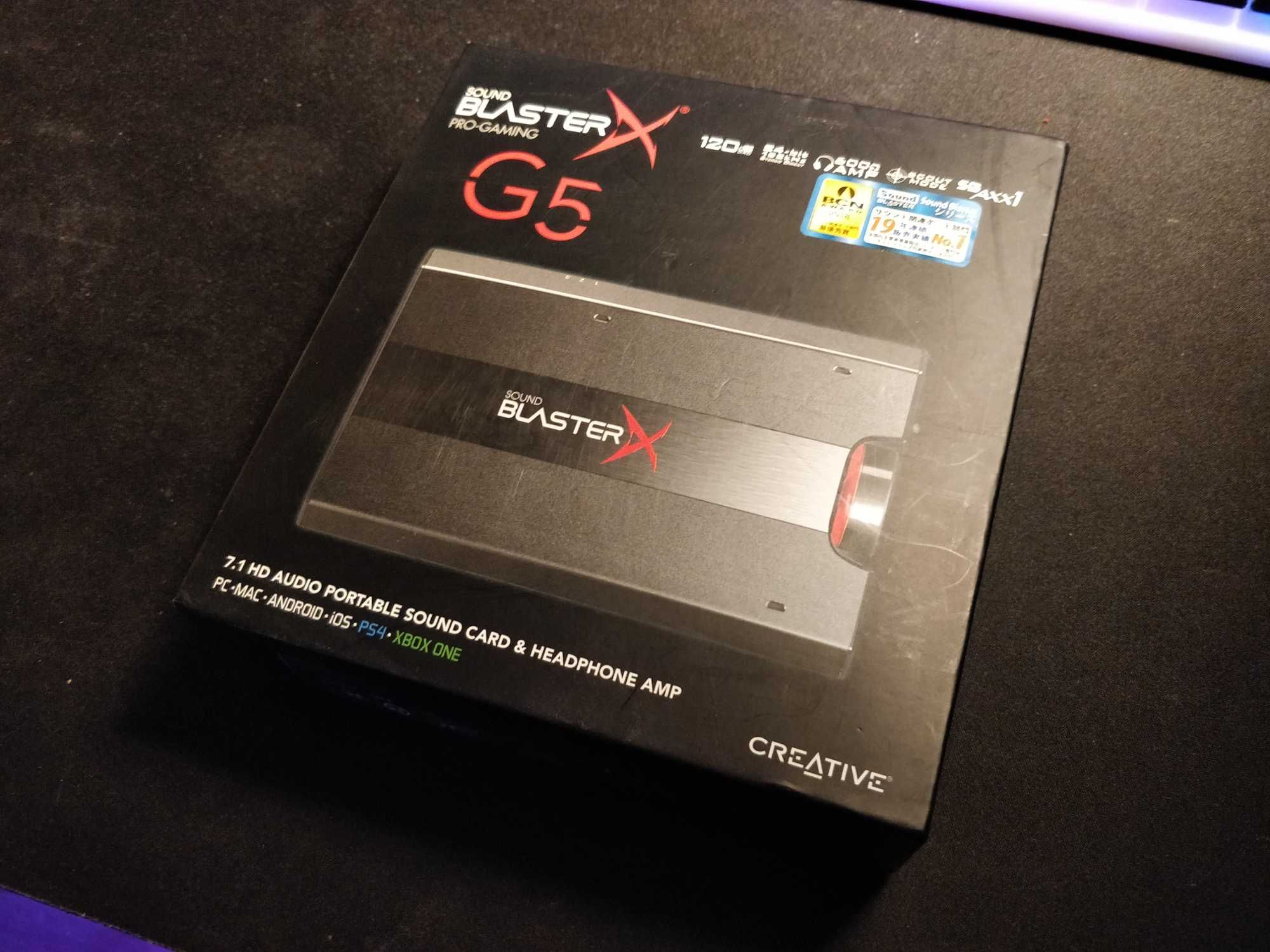 Sound BlasterX G5 - 7.1 DAC HD Audio, USB, Optic in/out