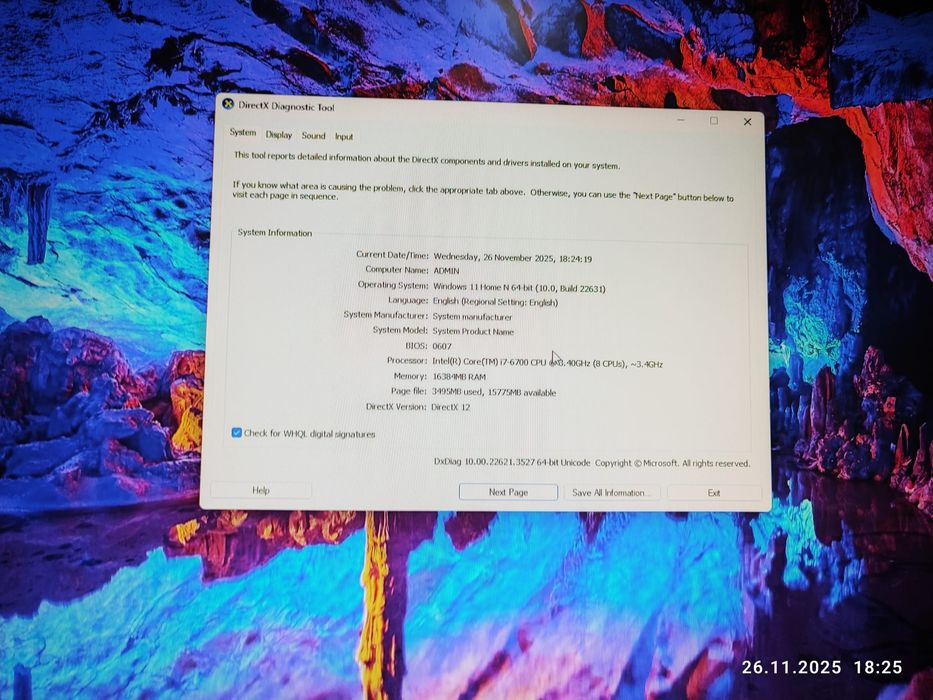 Unitate PC DDR4 cu monitor, tastatură și mouse