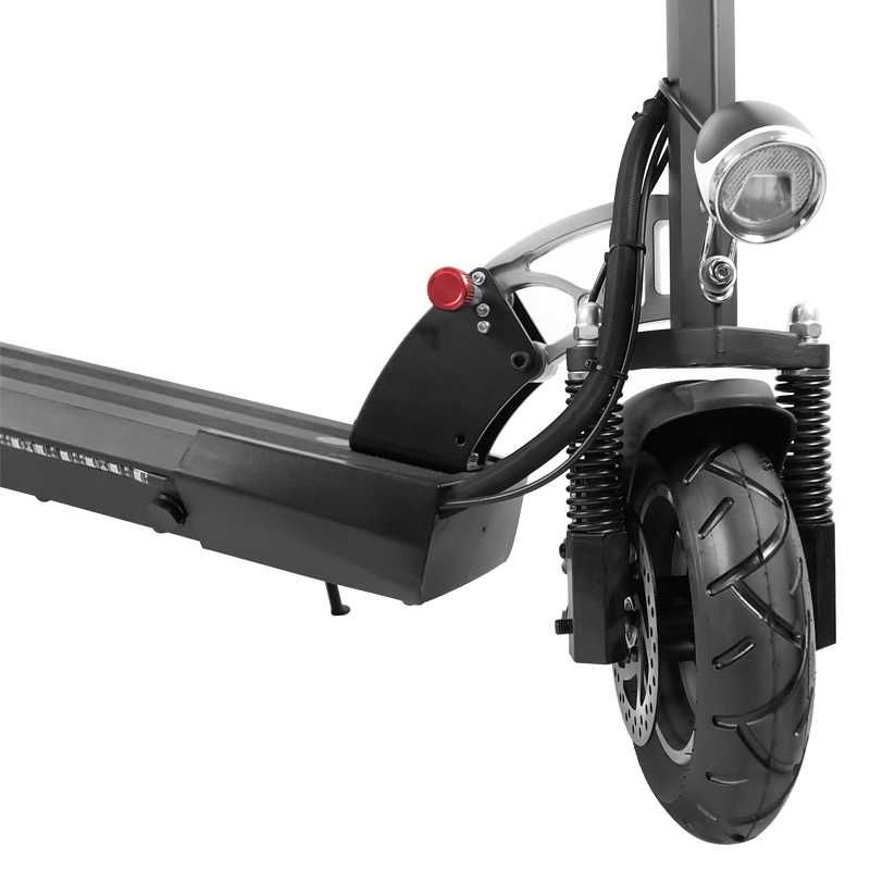 Голяма електрическа тротинетка със седалка скутер 10 инча гуми