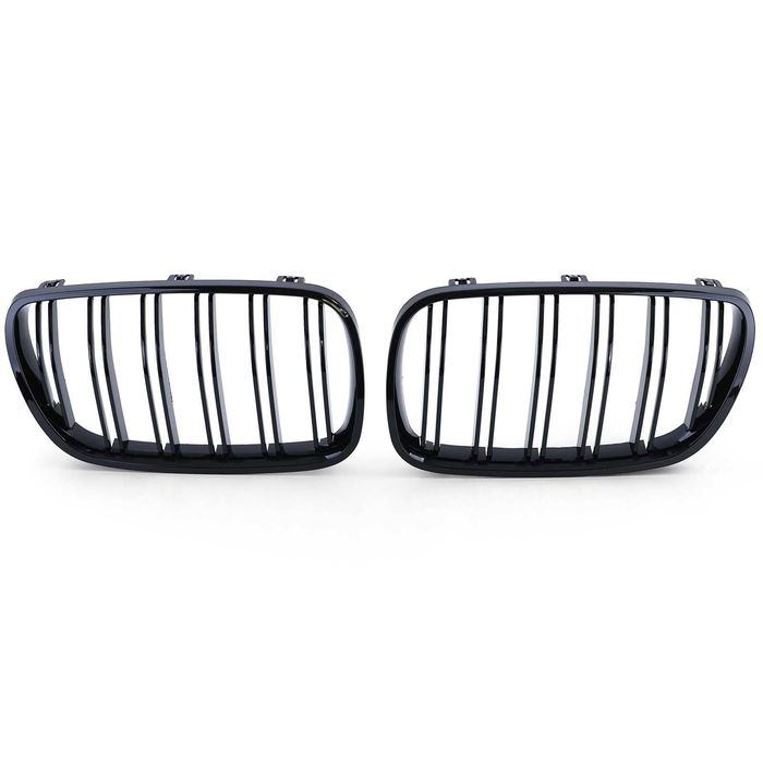 Grile Duble M Nari Bara Fata BMW X3 E83 Facelift 2007-2011, Negru Luci