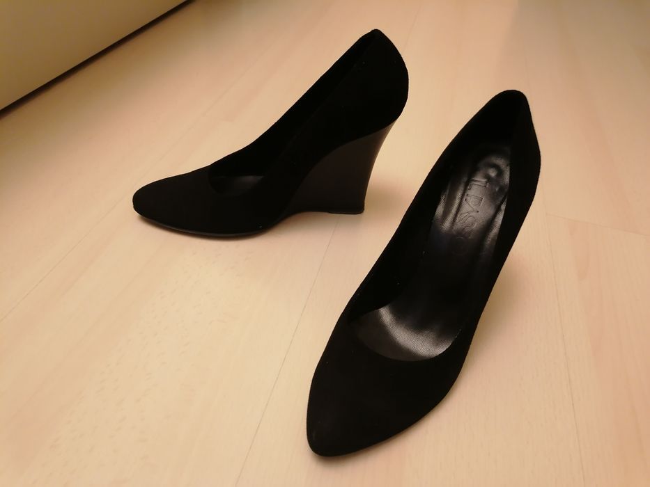 Pantofi dama toc Cristhelen B catena 804-91  din piele intoarsa marime