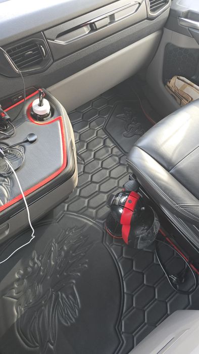 Vand mocheta piele, perdele duble Pluș Danez(danish pluche)Scania NGS