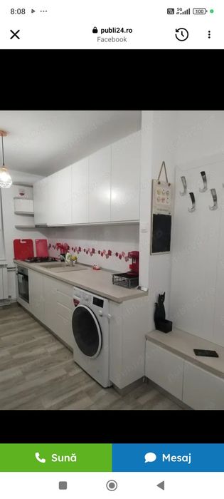 Regim hotelier apartament cu 2 camere mobilate și utilate