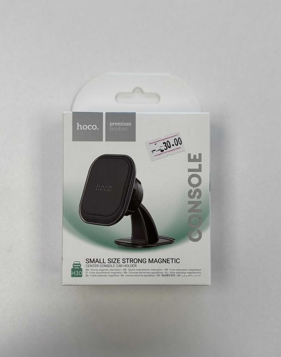 Suport Auto Hoco H30, Magnetic, montaj Bord, MiniSize, Black