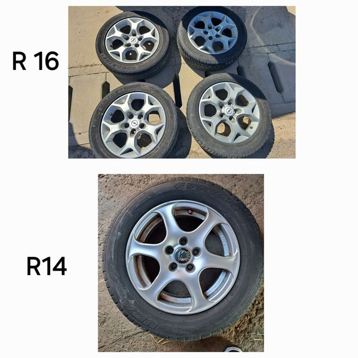 Jante aliaj + cauciucuri