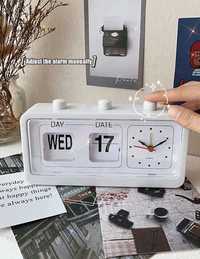 Креативные старинные перекидные механические часы с будильником и кале