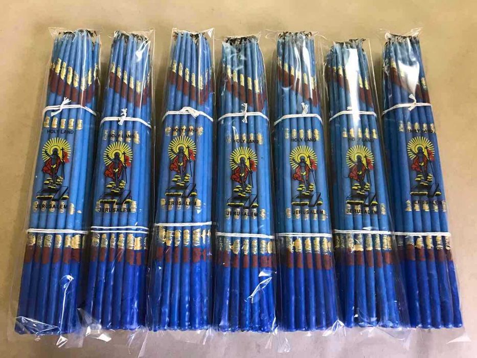 Свечи Иерусалимские синие