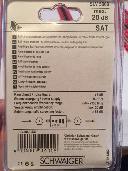Amplificator Schwaiger Slv5060