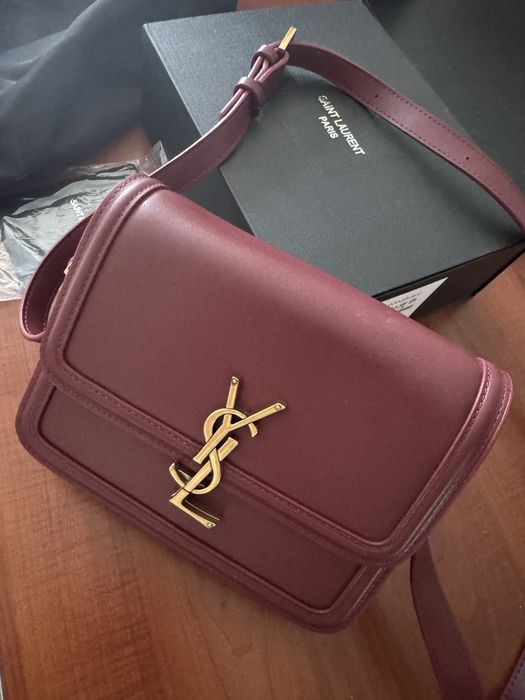 Сумка женская YSL бордовая