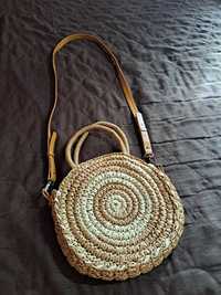Дамска плетена мека чанта