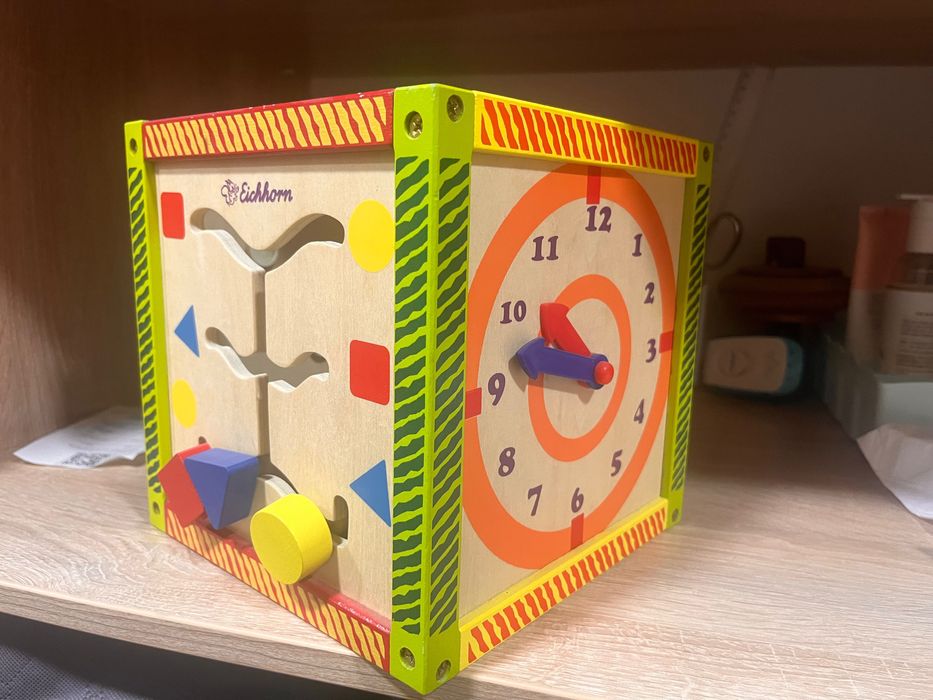 Развивающий куб для детей деревянный