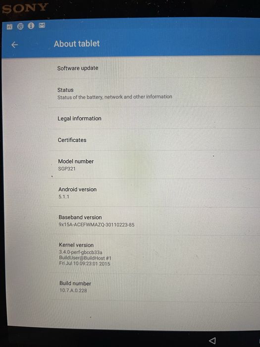 Таблет Sony Xperia 10.1