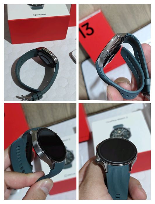 Ceas OnePlus Watch 2 (Radiant Steel) 46mm, Geam Safir și Corp de Oțel