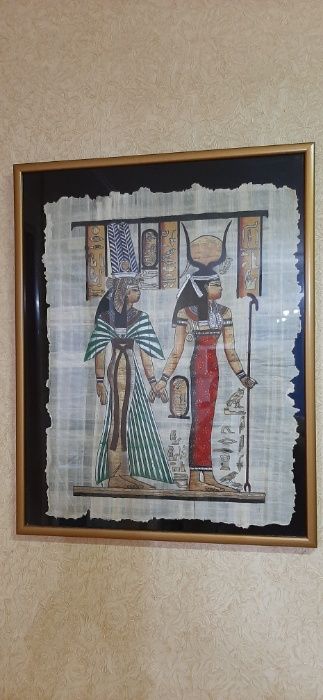 Картина из Египта на папирусе 60*40