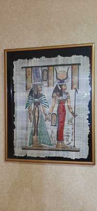 Картина из Египта на папирусе 60*40