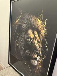 Постер, плакат, картина Златна котка, златен лъв, орел и скарабей