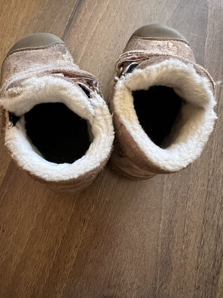 Зимни кожени боси обувки, подплатени с овча вълна Bundgaard