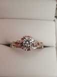 Inel logodna aur 18k cu diamant natural vvs 0,3ct manufactura Franta