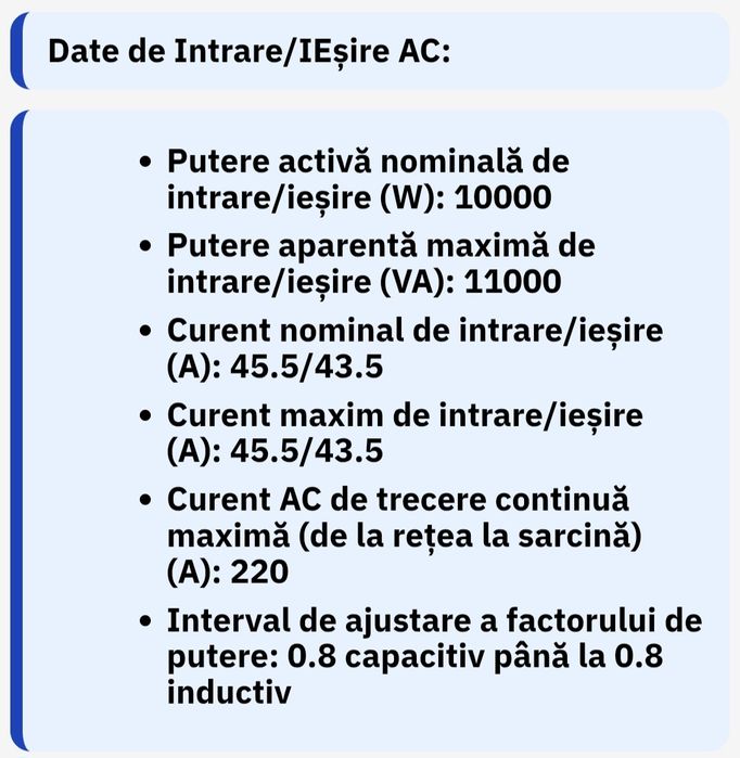 Invertor Deye SUN 10 kw on-grid,220 v