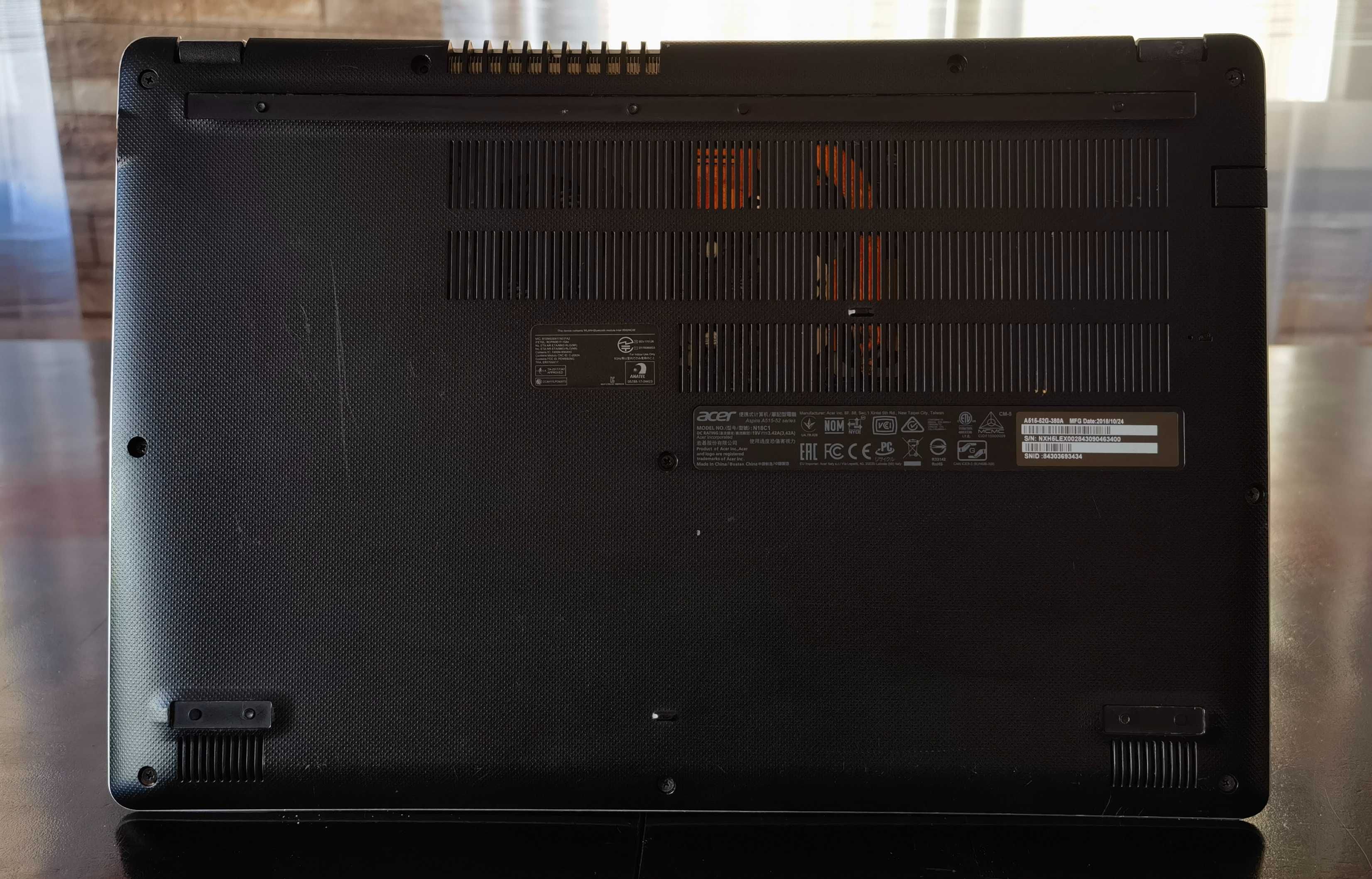 Acer Aspire A515-52G/FullHDматIPS/up3.9ghz/8gb/ssd256gb1TB/nVidiaMX130