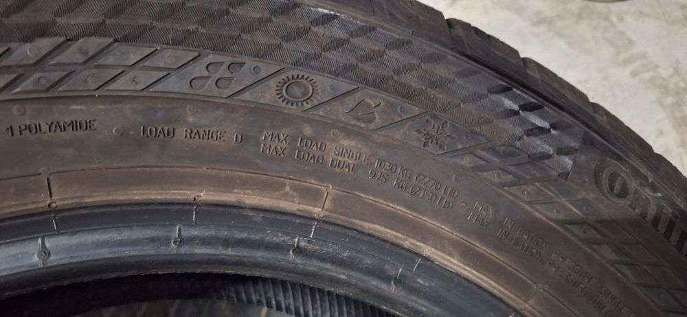 7.5мм! 215 66 16C Continental vancontact 4seasons