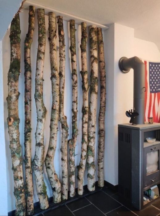 Bucati lemn de mesteacan taiat la cerere pentru aranjamente si design