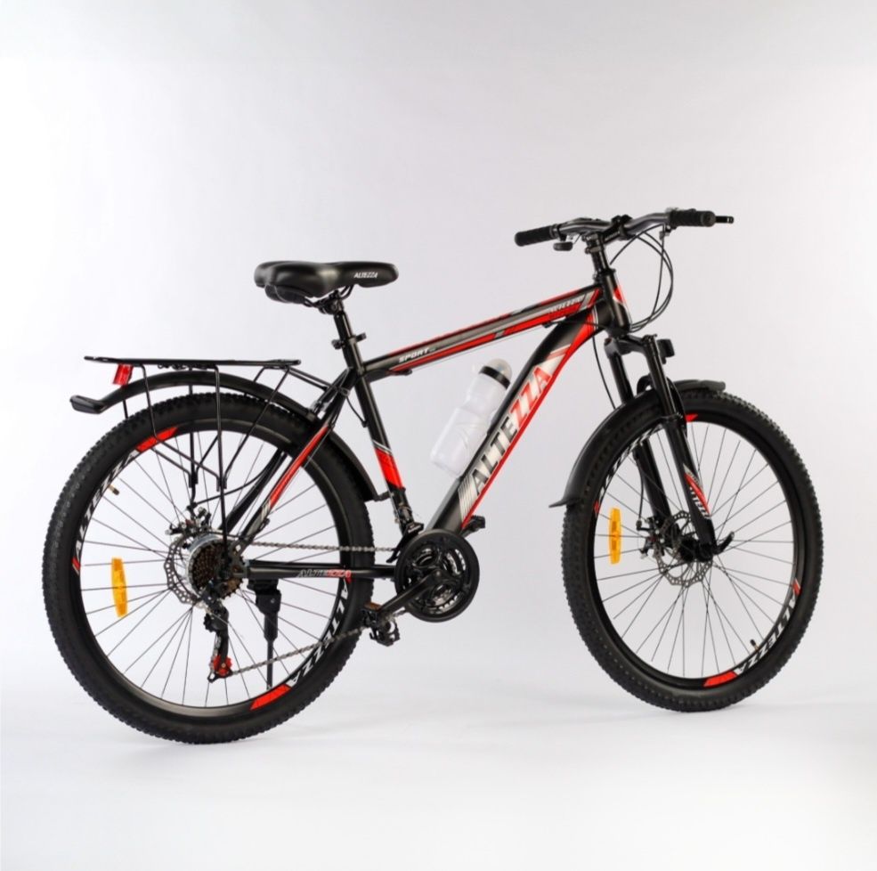 Новый фирменный велосипед Altezza 26 дюйм 2024 Новинка Kaspi Red Kred