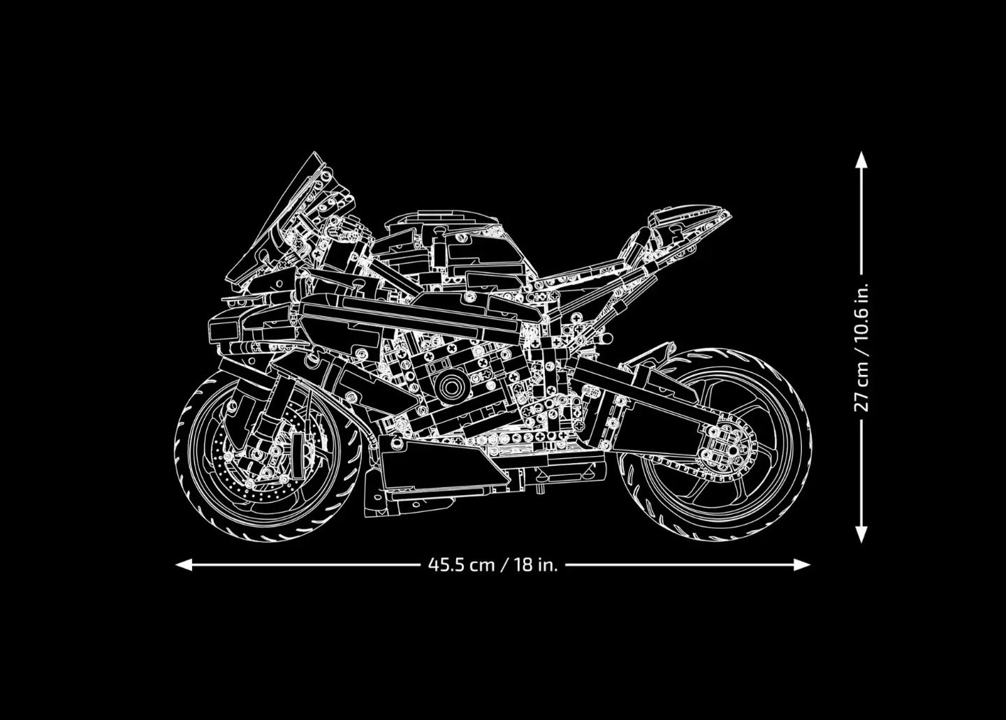 Set tip LEGO Technic BMW M 1000 RR 42130, 1920 piese NOU