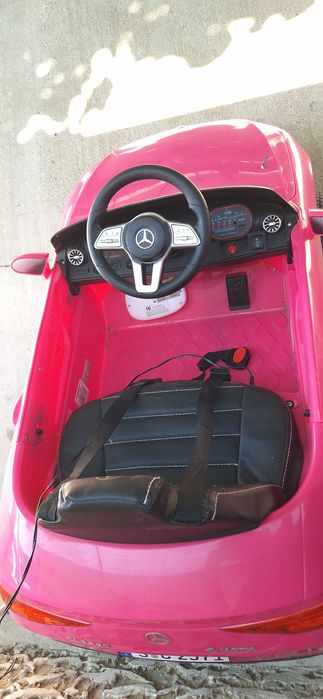 Vand masinuta electrica copii fetite roz Mercedes