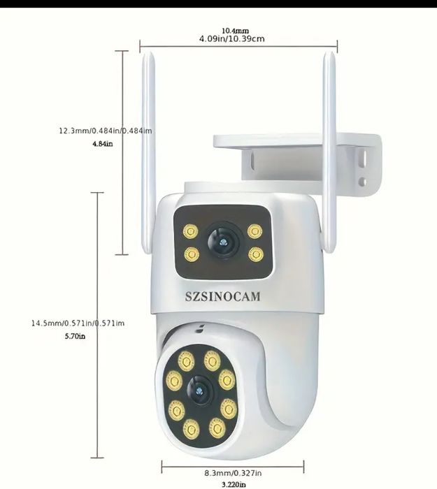 Cameră supraveghere dublă