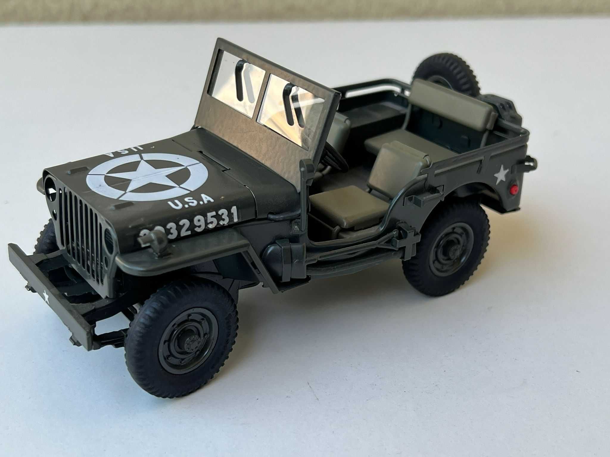 Macheta Militar 1/24 Hendrix Jeep Willys Army