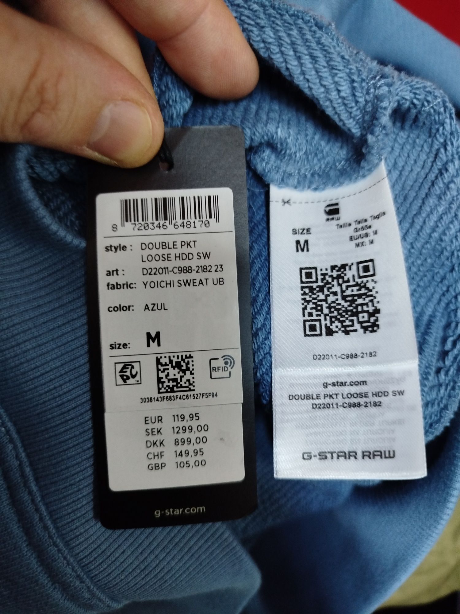 Оригинален суичър G-Star Raw Double M , L , XL горнище блуза анцуг нов