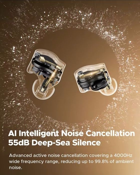 SoundPEATS H3 3 Driver Wireless Earbuds Bluetooth 5.4 ANC слушалки