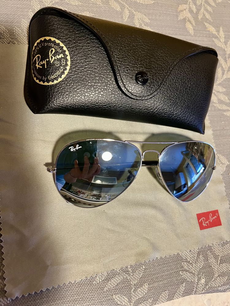 Ochelari de soare Ray Ban Aviator - (zgarietura pe lentila stanga)