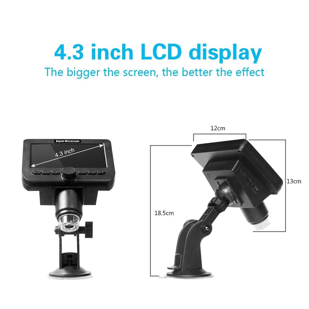 Microscop wifi ecran LCD inregistrare