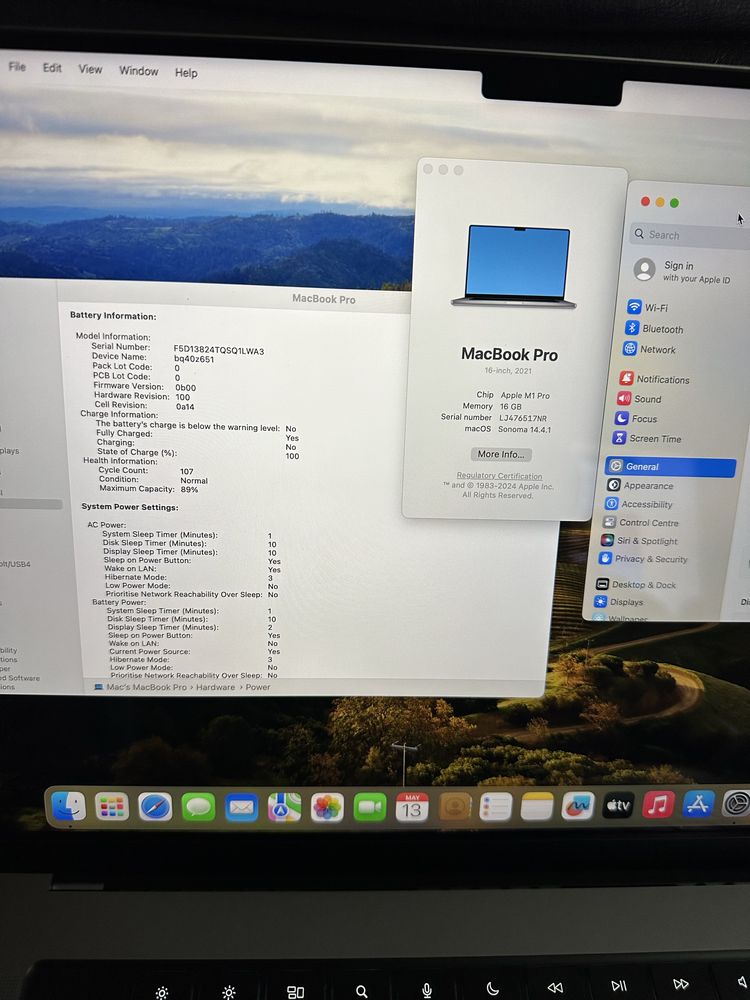 MacBook Pro 16 inch M1 Pro**16GB**1000 SSD
