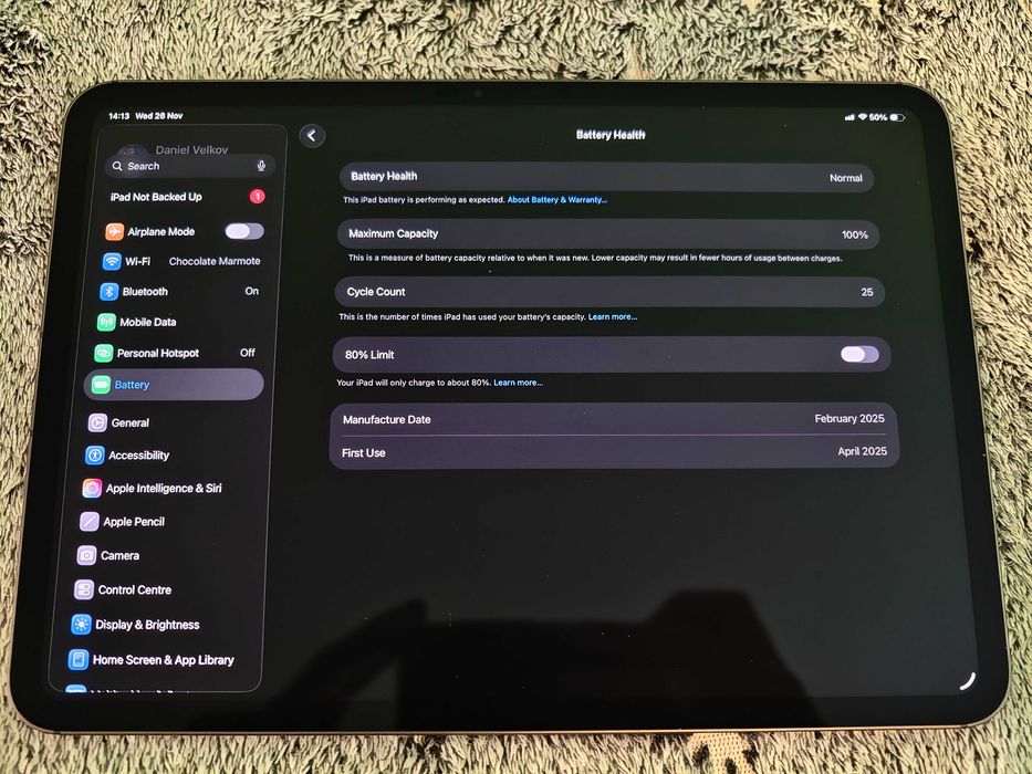 iPad Pro M4 11 (2024) 512GB eSIM/Cellular като нов, гаранция, Сив
