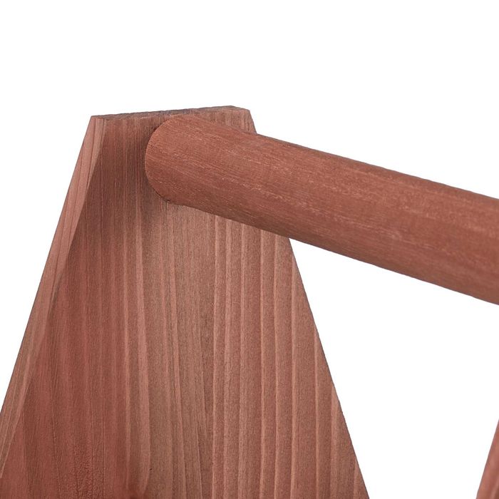 Suport din lemn de pin pentru 6 sticle de 0.33L cu deschizator lateral