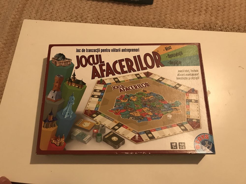 Jocul afacerilor, D-toys, 7+, jos societate monopoly cu jud romaniei