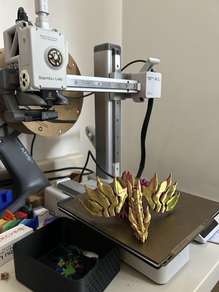 3D принтиран flexi дракон