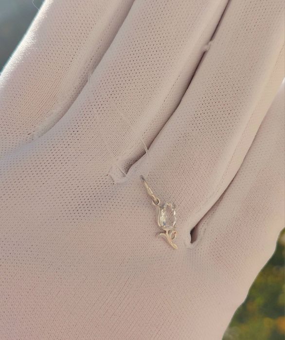 Кулоны Горный хрусталь. Серебро 925.