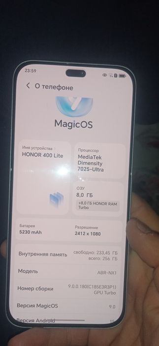HONOR 400 Lite yangi ishlatilmagan xali