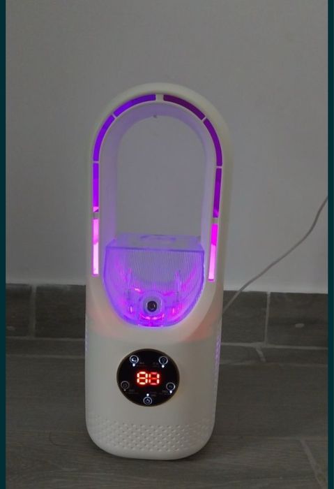 Ventilator fără pale, 3 în 1 – Umidificator, LED, 6 viteze, silențios