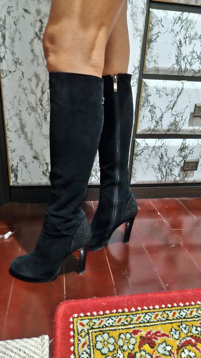 Натуральная замша на маленькую узкую ногу