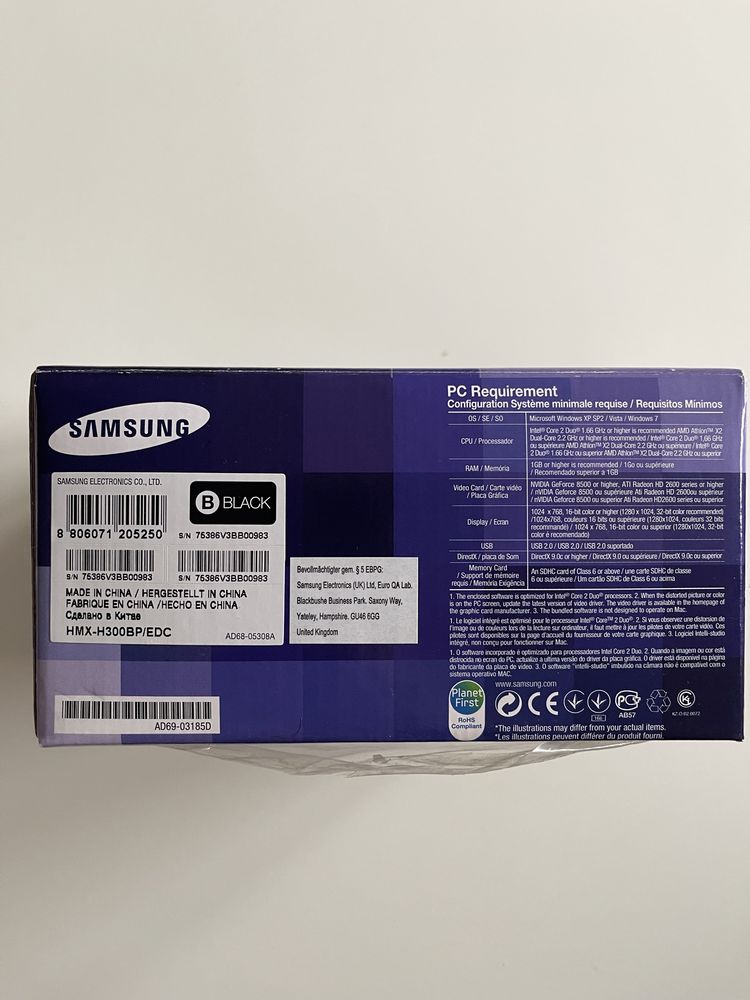 Camera video Samsung HD Memory Cam HMX-H300BP/EDC