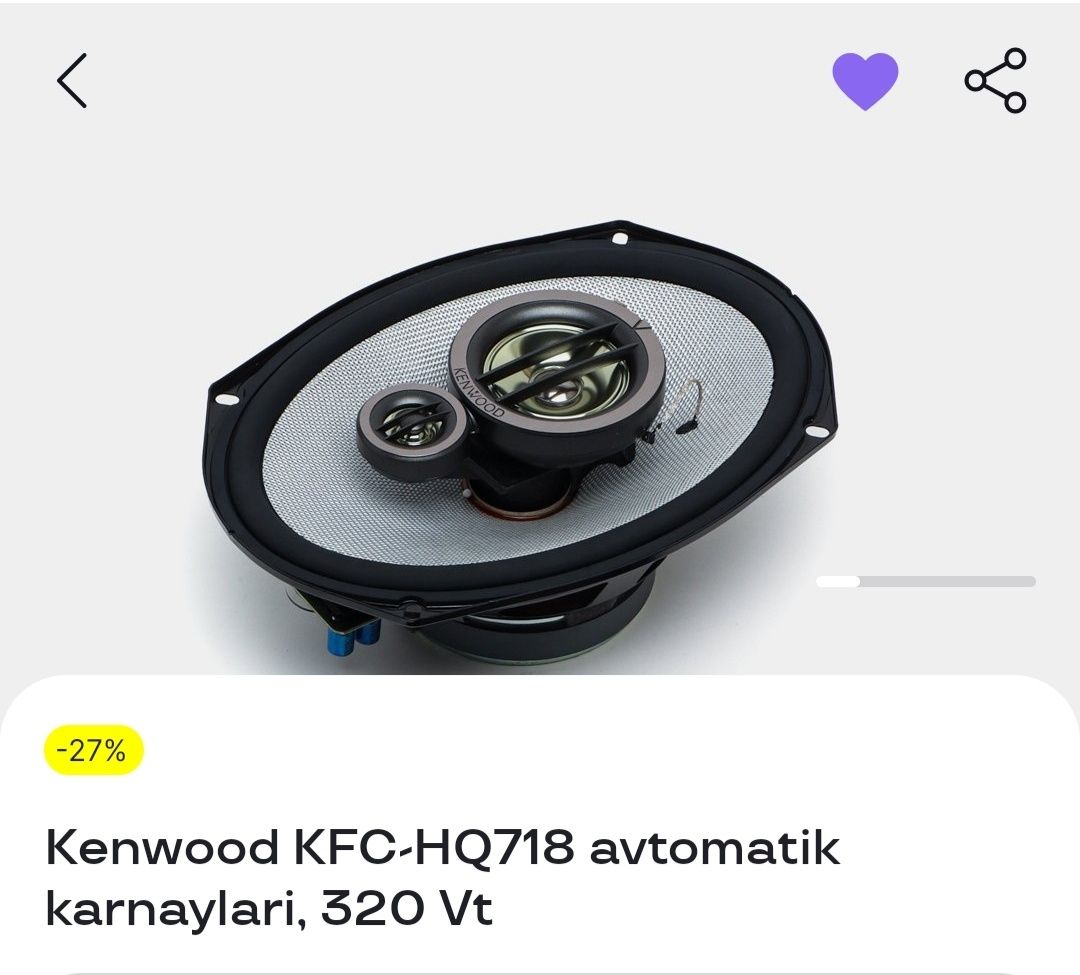 Kenwood 1000w sotiladi 400 ming bo'lishi