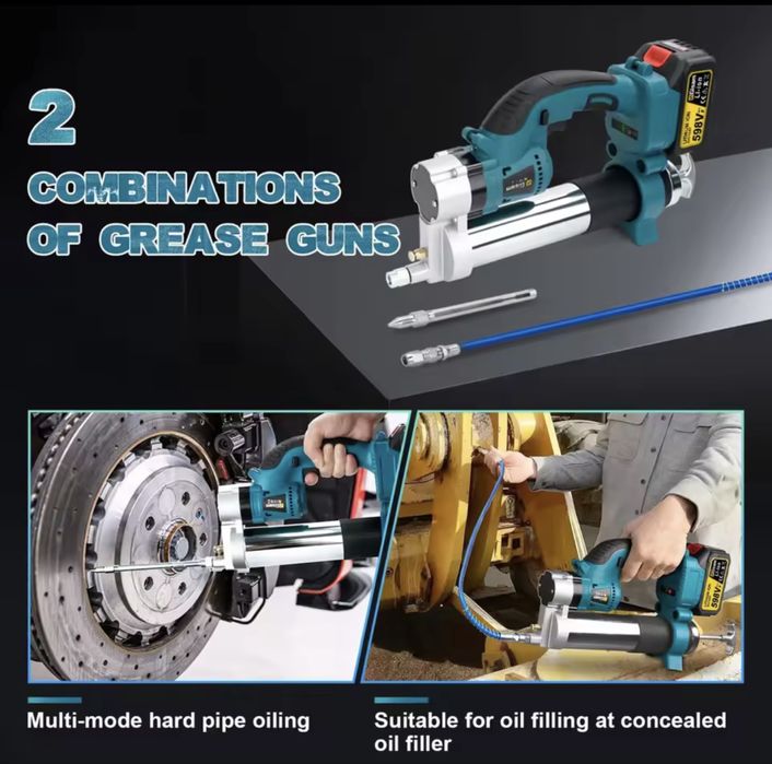 Акумулаторен такаламит GISAM 10000PSI,комплект с 2 батерии и зарядно!!