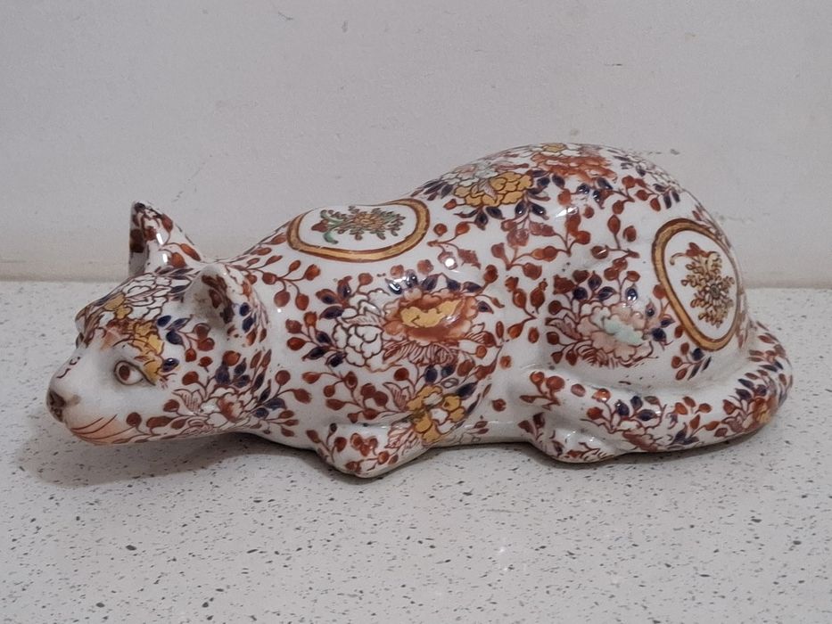 Pisică veche portelan