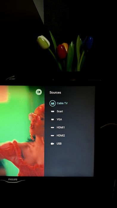 Televizor LED Philips 56 cm Full HD, Clasa A pentru bucatarie tv led