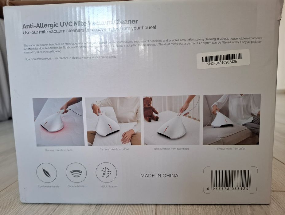 Прахосмукачка за акари Deerma с вградена UV лампа